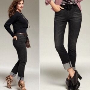 Cabi Jeans High Straight Smolder Jeans 0 Black